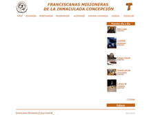 Tablet Screenshot of franciscanasmisioneras.org